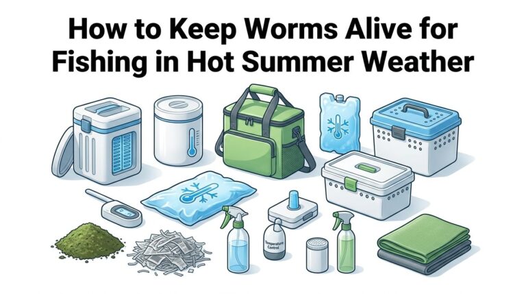 How to Keep Worms Alive for Fishing in Hot Summer Weather?