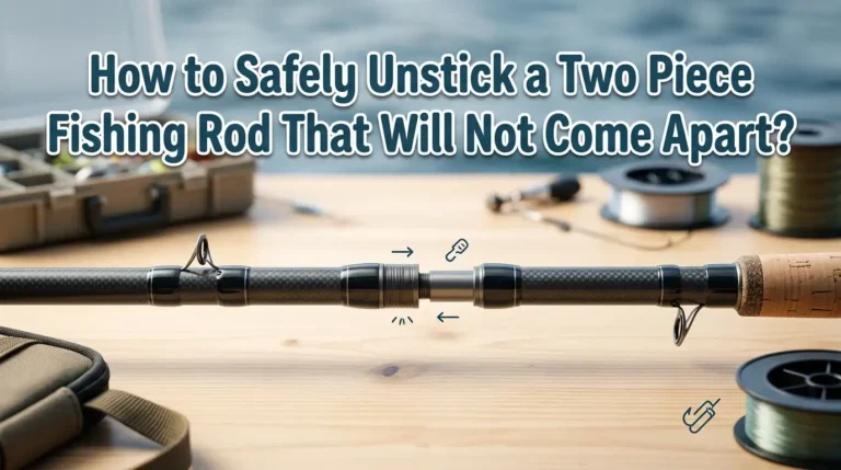 How to Safely Unstick a Two Piece Fishing Rod That Will Not Come Apart?