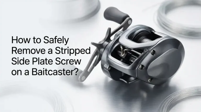 How to Safely Remove a Stripped Side Plate Screw on a Baitcaster?